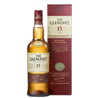 GLENLIVET 15 WHISKY 0.7L         40%